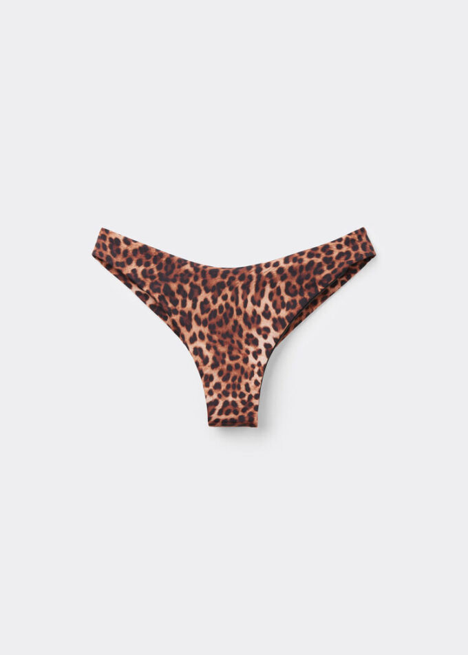 Bruin Animalier Brazilian bikinibroekjes