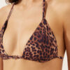 Bruine Animalier Triangel bikinitops