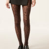 Dijhoge panty met dierenprint
