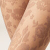 Doorschijnende bloemenpanty