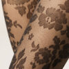 Doorschijnende bloemenpanty