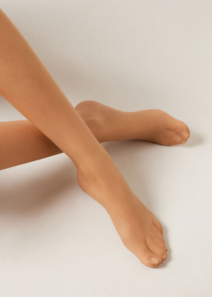 Doorschijnende, matte panty met onzichtbaar make-upeffect, 15 denier