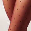 Doorschijnende panty met stippen