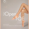Doorzichtige panty met open teen