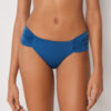 Gedrapeerd Brazilian bikinibroekje van glanzend satijn