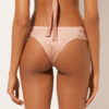 Gedrapeerd Brazilian bikinibroekje van glanzend satijn