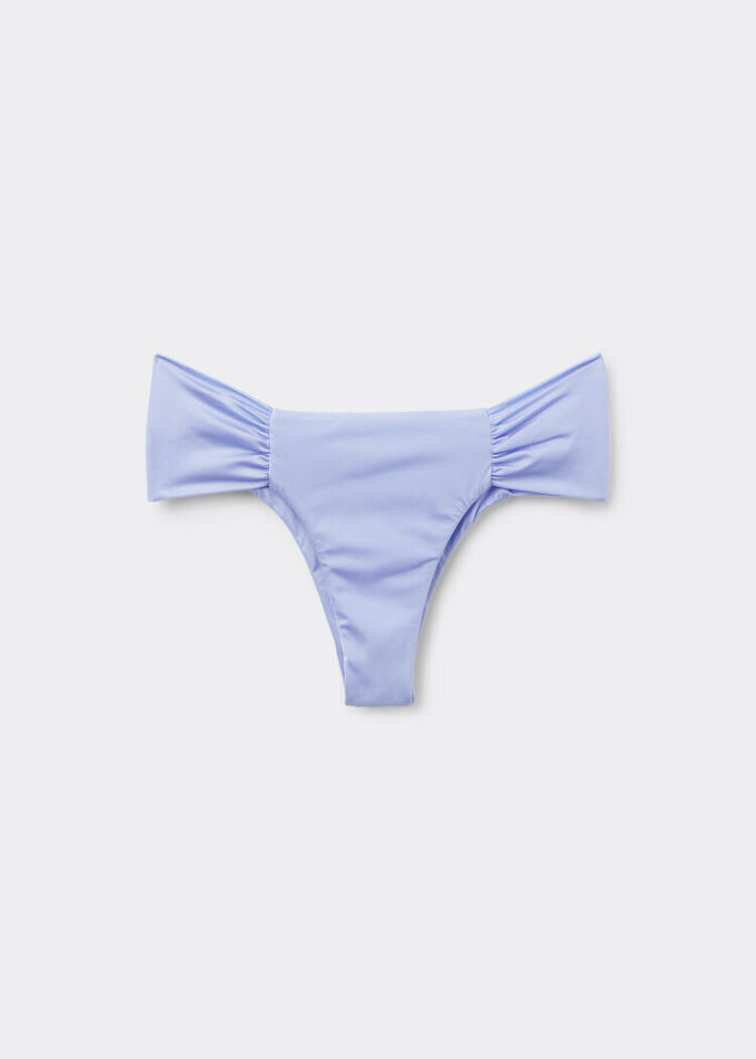 Gedrapeerd Brazilian bikinibroekje van glanzend satijn