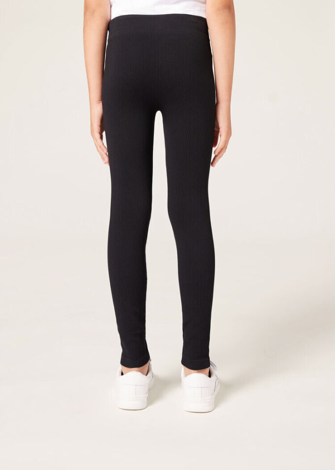 Geribbelde legging voor meisjes