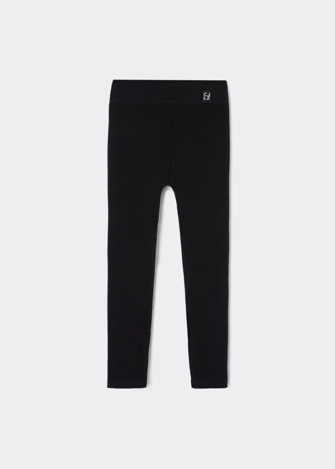 Geribbelde legging voor meisjes