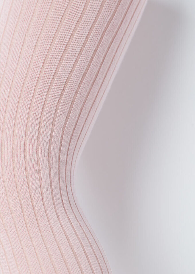 Geribde katoenen panty’s voor meisjes