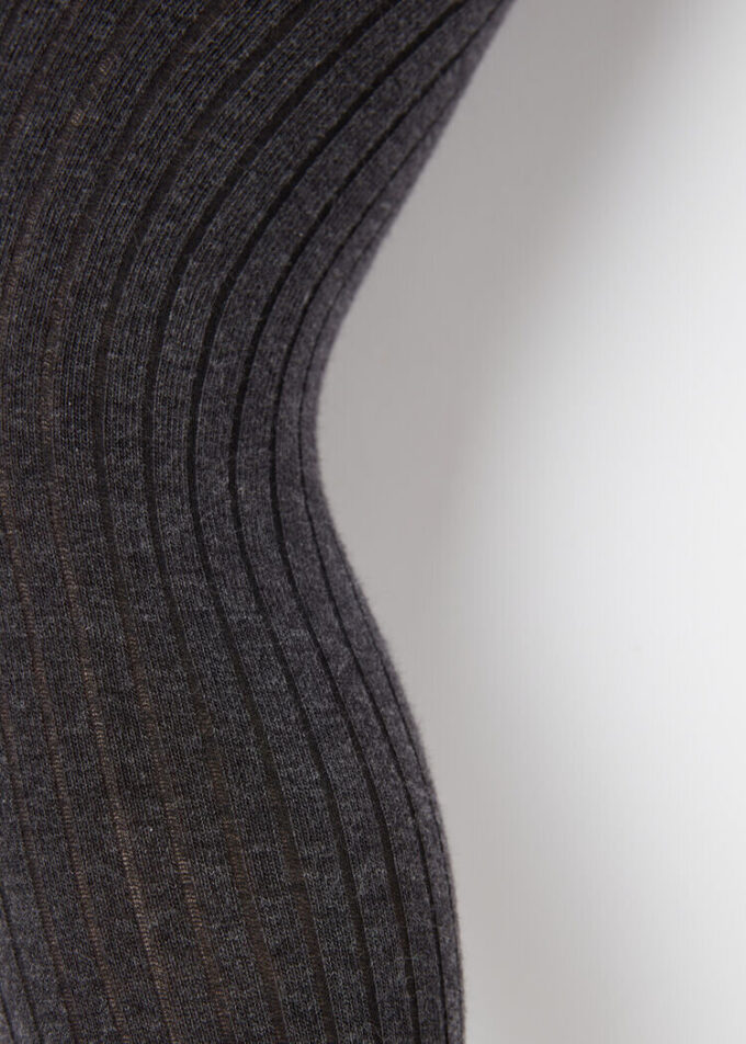 Geribde katoenen panty’s voor meisjes