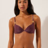Gevoerde Push-up bikinitop Golden Glow