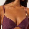 Gevoerde Push-up bikinitop Golden Glow