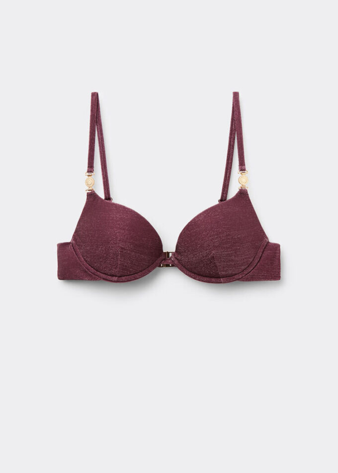 Gevoerde Push-up bikinitop Golden Glow