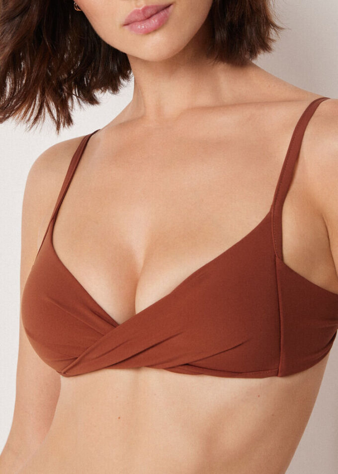 Gevoerde Triangel bikinitop Premium Fit