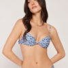 Gewatteerde Push-up bikinitop Water Reflection