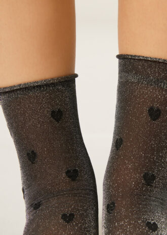 Glitter- en hartjespatroon