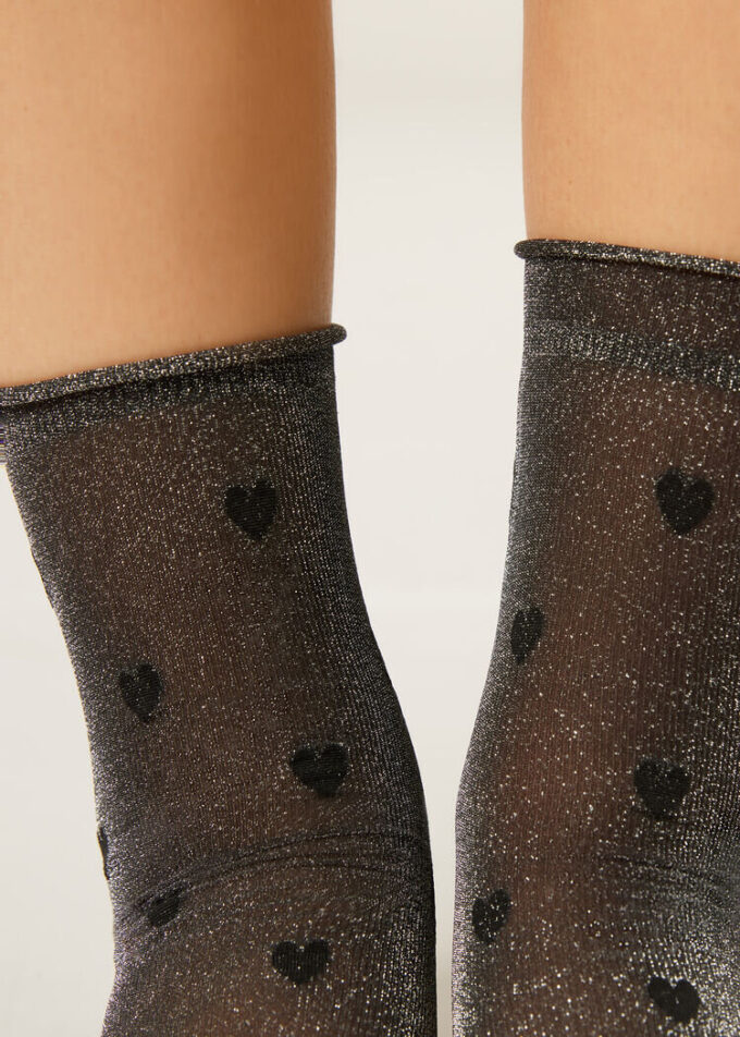Glitter- en hartjespatroon