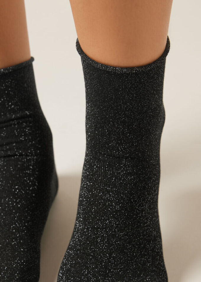 Glittersokken