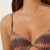 Gouden chevron Push-up bikinitop