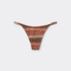 Gouden strings-bikini-broekje met chevronpatroon