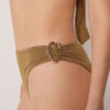 High-waisted Brazilian bikinibroekje met verfijnde glans