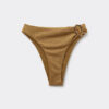 High-waisted Brazilian bikinibroekje met verfijnde glans