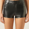 Hotpants met gecoat effect