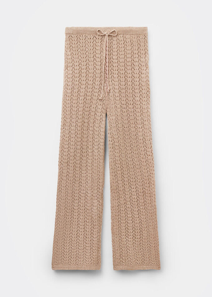 Lange gehaakte lamébroek