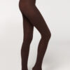 Ondoorzichtige, matte panty van kasjmier en modal
