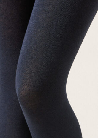 Ondoorzichtige, matte panty van kasjmier en modal