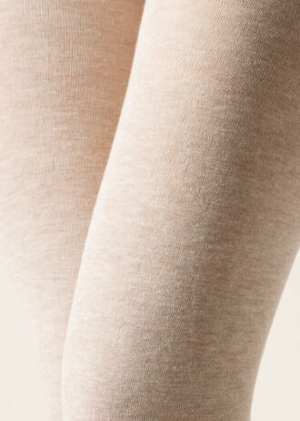 Ondoorzichtige, matte panty van kasjmier en modal