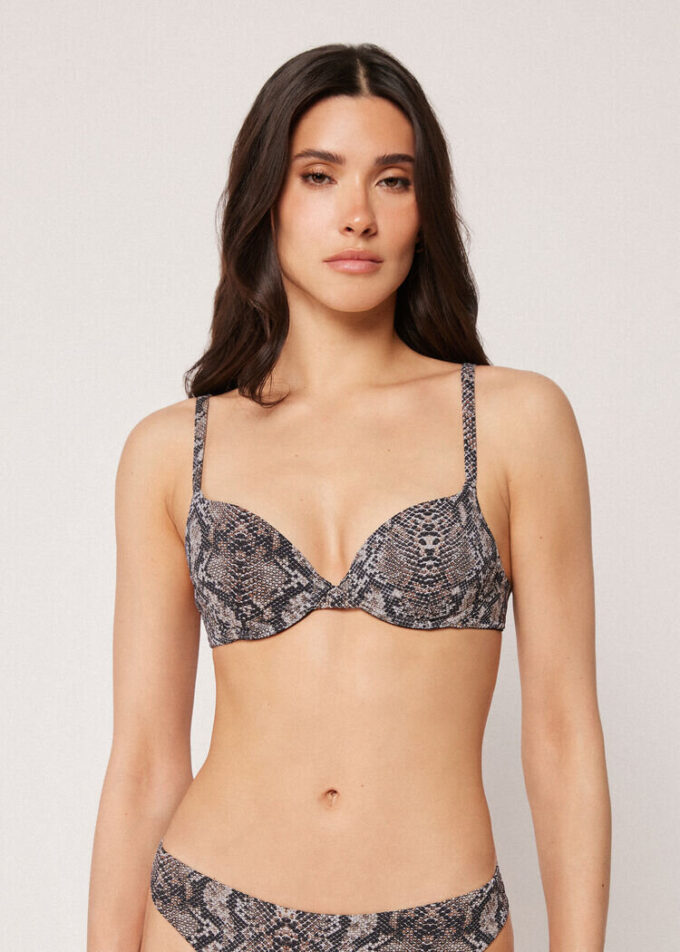 Push-up bikinitops Classic Snake