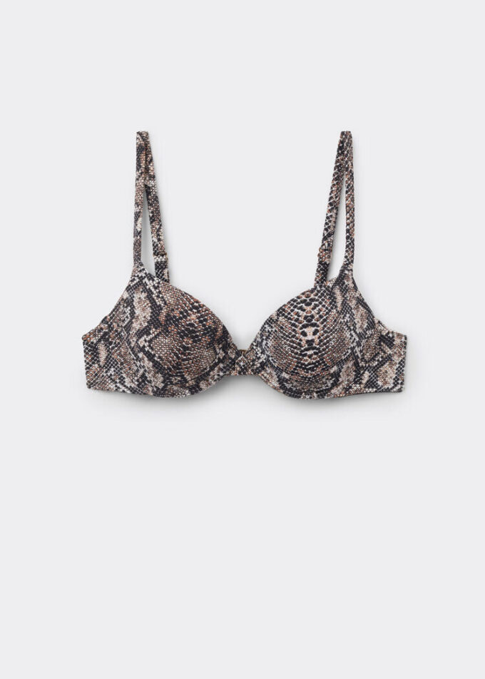 Push-up bikinitops Classic Snake