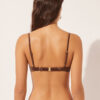 Push-up bikinitops glanzend satijn