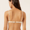 Push-up bikinitops glanzend satijn