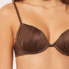Push-up bikinitops glanzend satijn