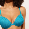 Push-up bikinitops glanzend satijn