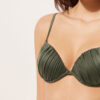 Push-up bikinitops glanzend satijn