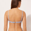 Push-up bikinitops glanzend satijn