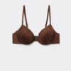 Push-up bikinitops glanzend satijn