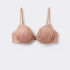 Push-up bikinitops glanzend satijn