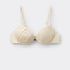 Push-up bikinitops glanzend satijn