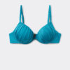 Push-up bikinitops glanzend satijn
