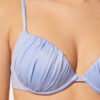 Push-up bikinitops glanzend satijn