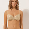 Push-up bikinitops Gold Waves