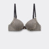 Push-up bikinitops met gouden strepen