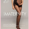 Sheer 20 denier Maternity panty met doorschijnend hart