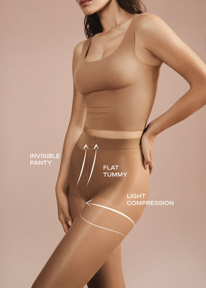 Sheer Control Top Sculpt 30 denier panty