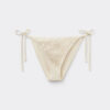 String-bikini-broekje met pailletten en netstof
